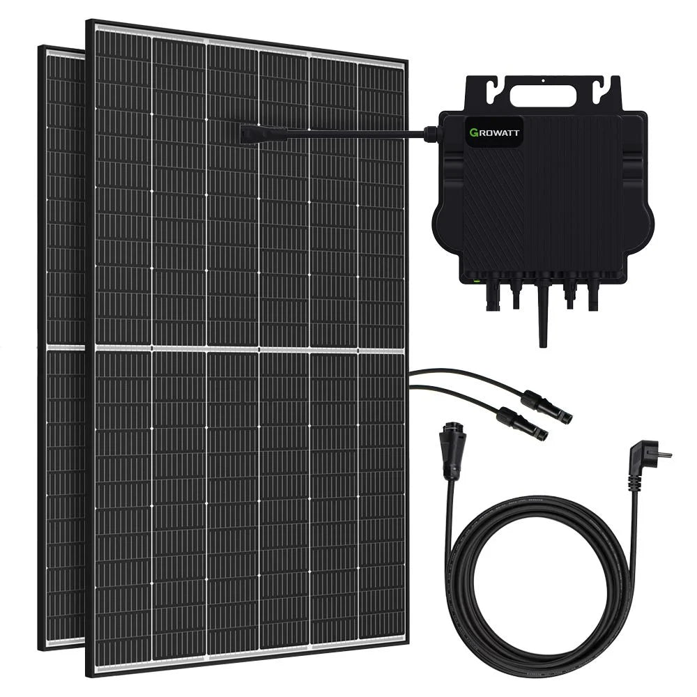 Offgridtec 850W Growatt NEO 800M-X Trina Vertex S Dual Glas Mini-PV Solaranlage